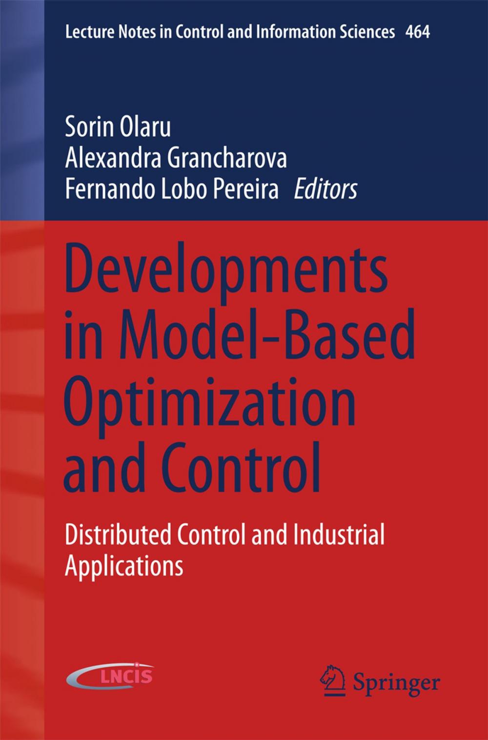 Big bigCover of Developments in Model-Based Optimization and Control