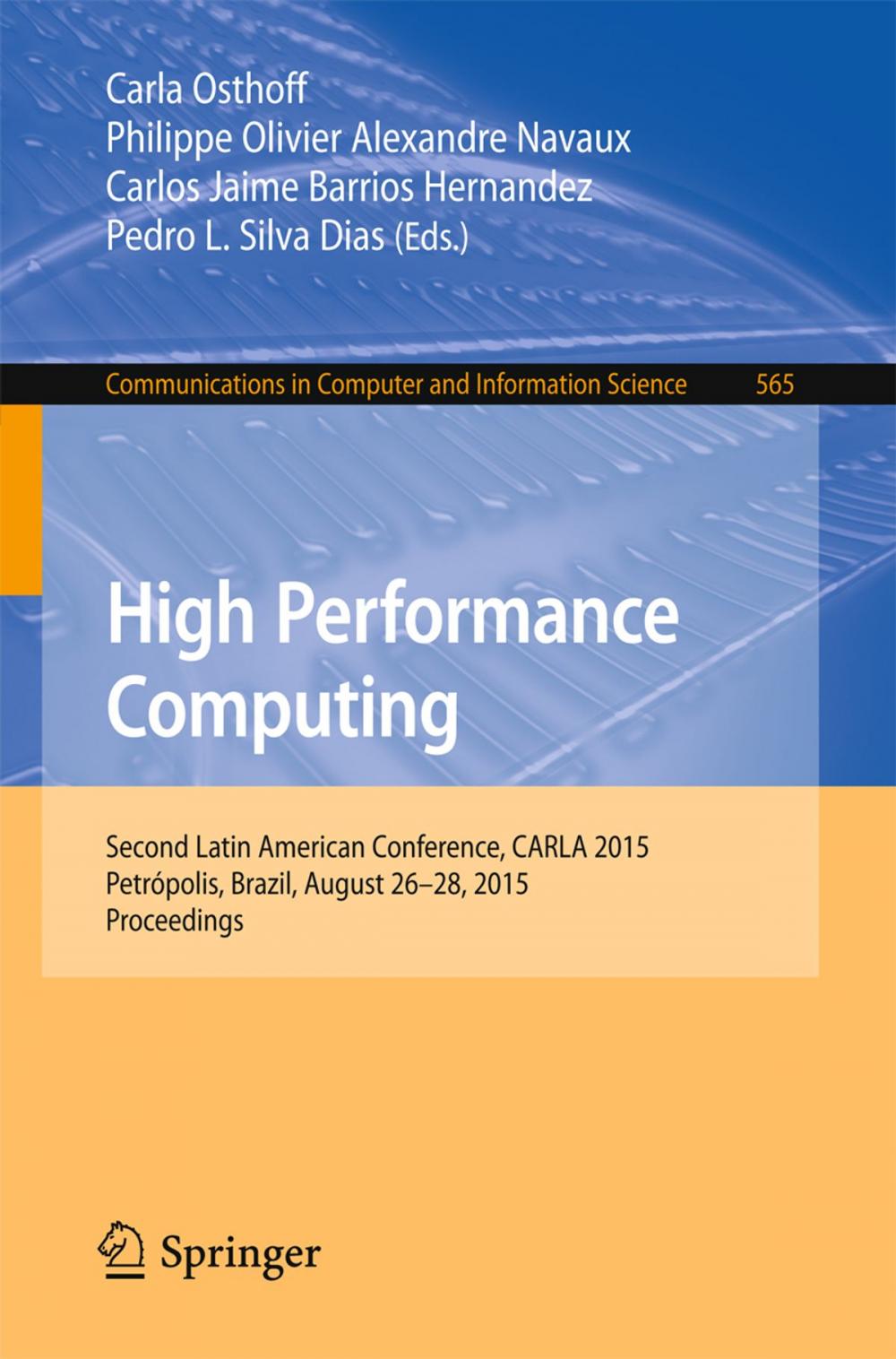 Big bigCover of High Performance Computing