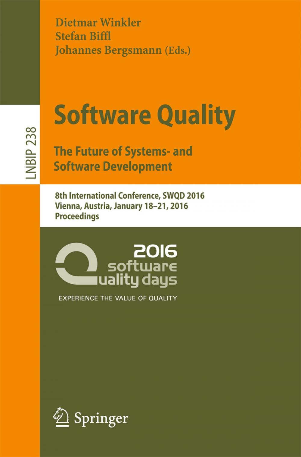 Big bigCover of Software Quality. The Future of Systems- and Software Development