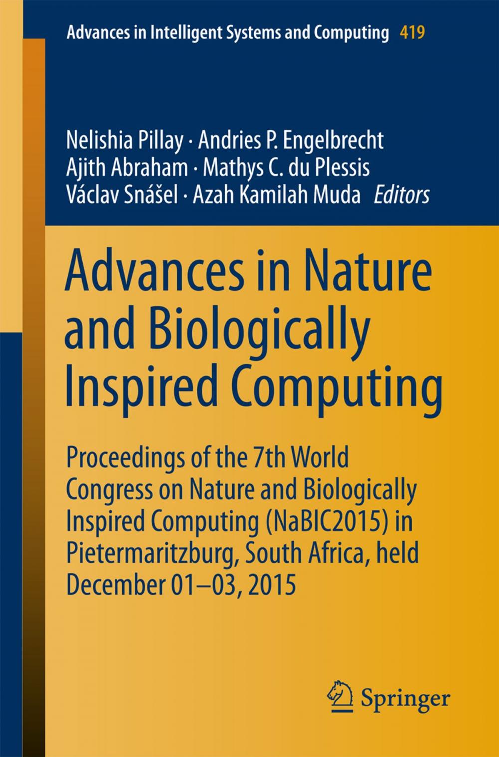 Big bigCover of Advances in Nature and Biologically Inspired Computing