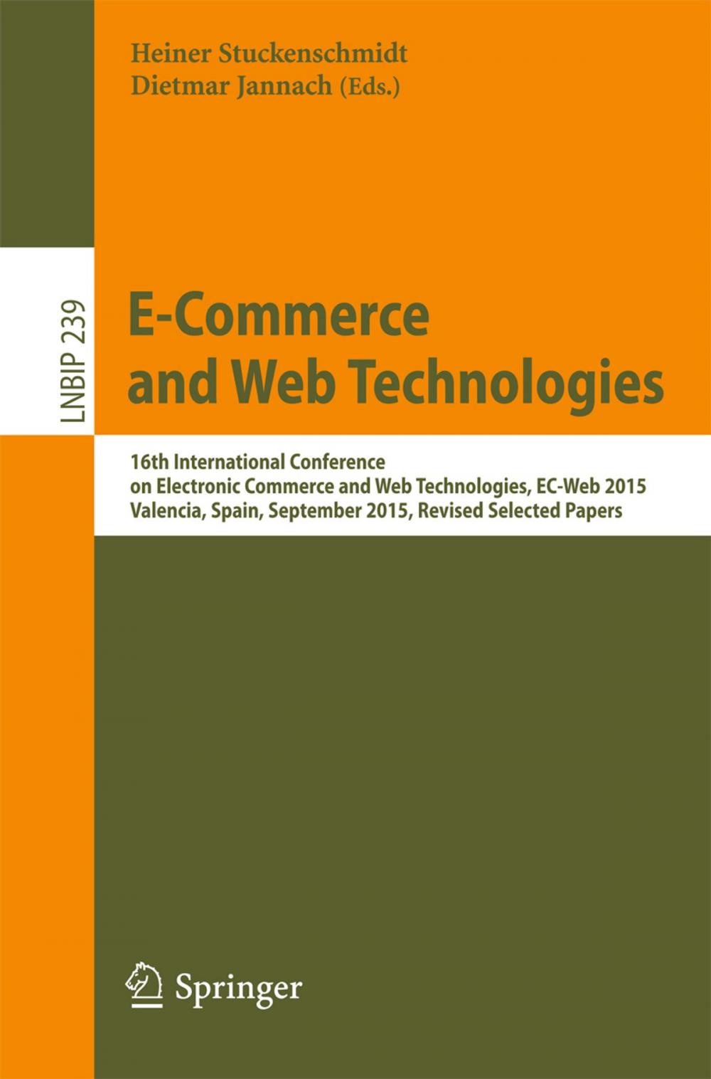 Big bigCover of E-Commerce and Web Technologies