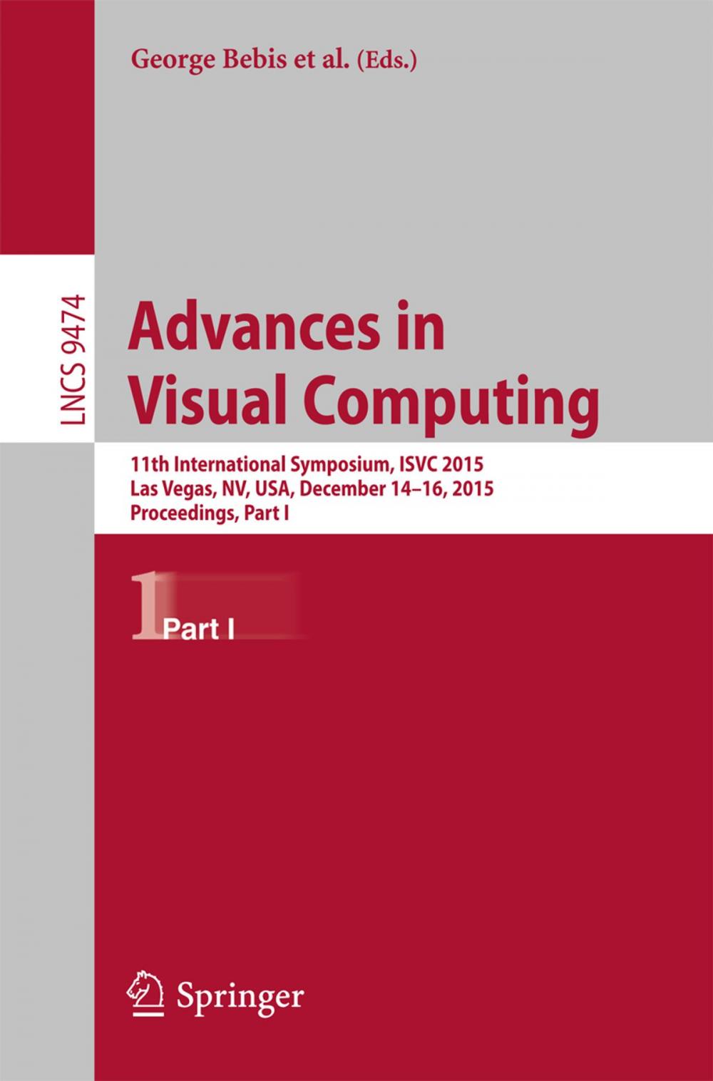 Big bigCover of Advances in Visual Computing