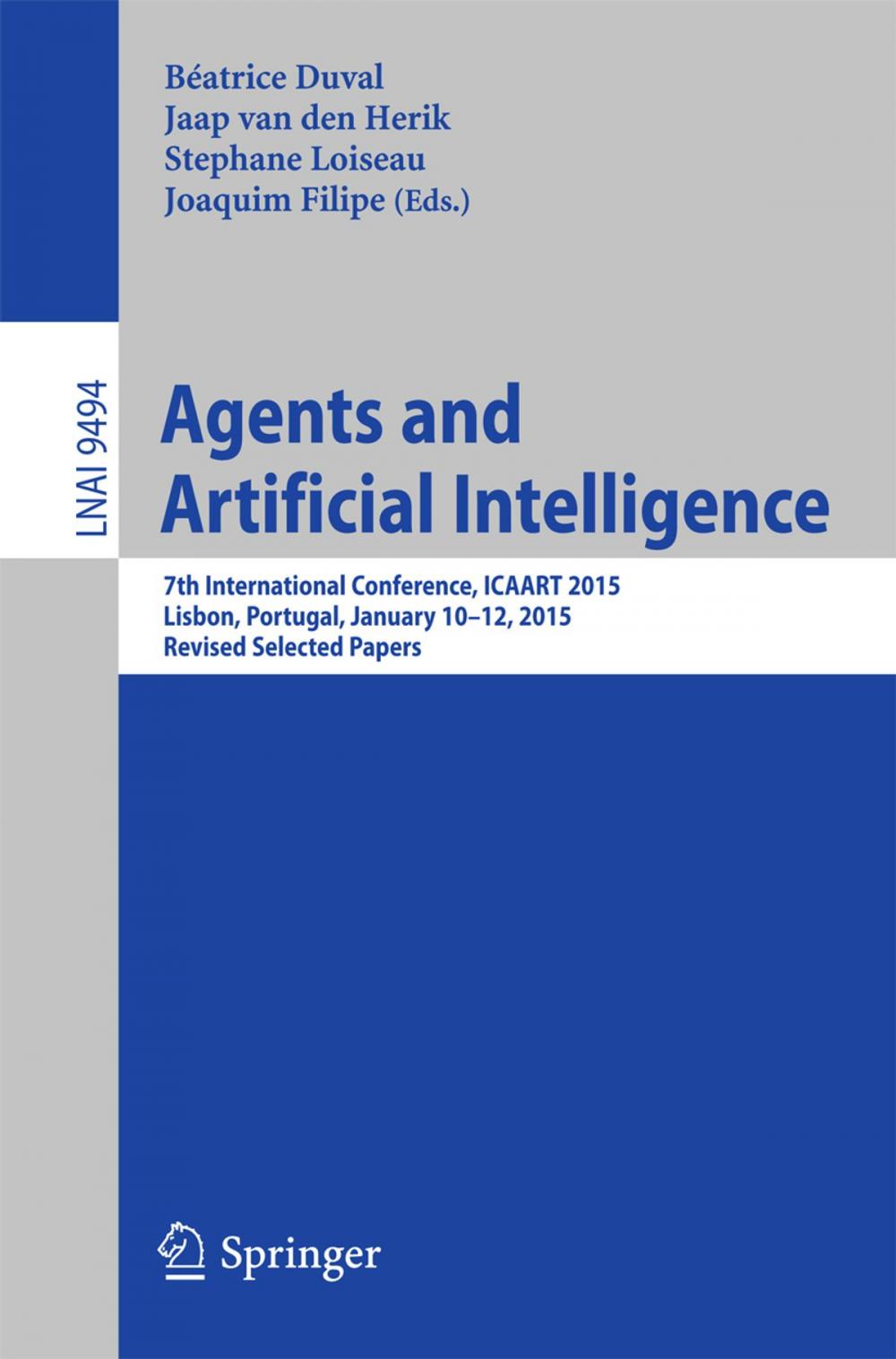 Big bigCover of Agents and Artificial Intelligence