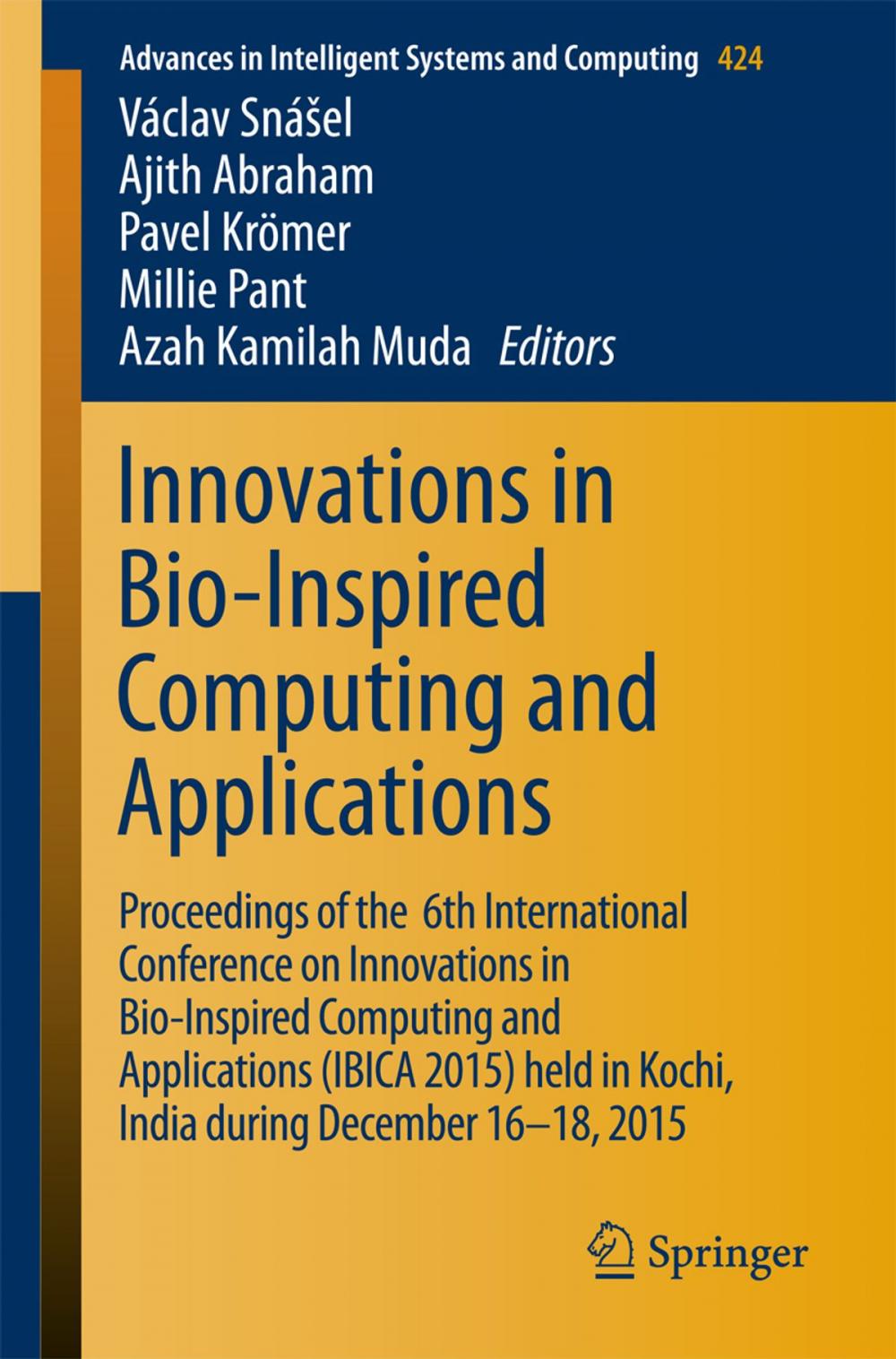 Big bigCover of Innovations in Bio-Inspired Computing and Applications