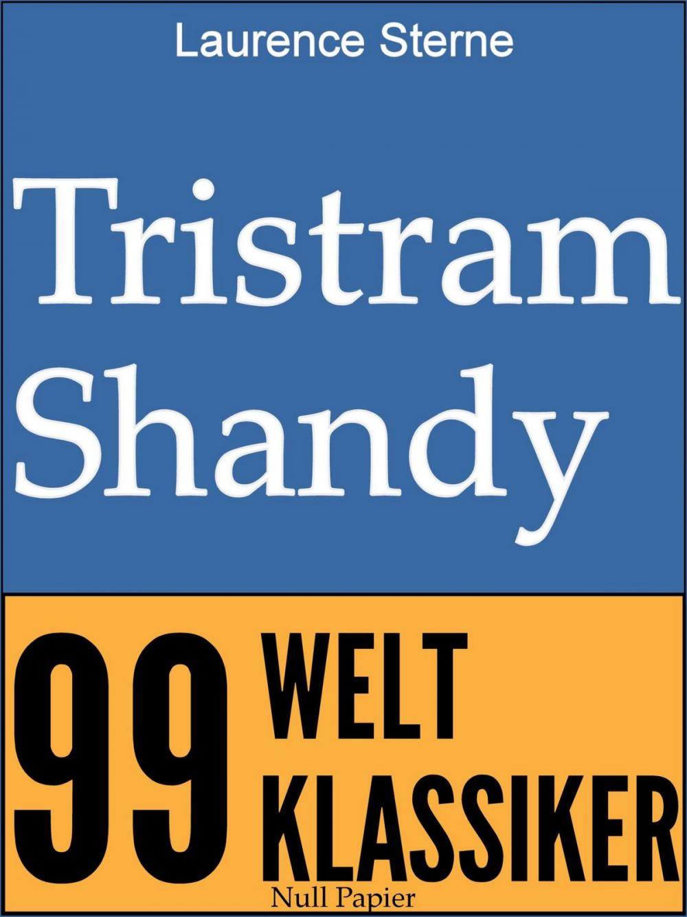 Big bigCover of Tristram Shandy