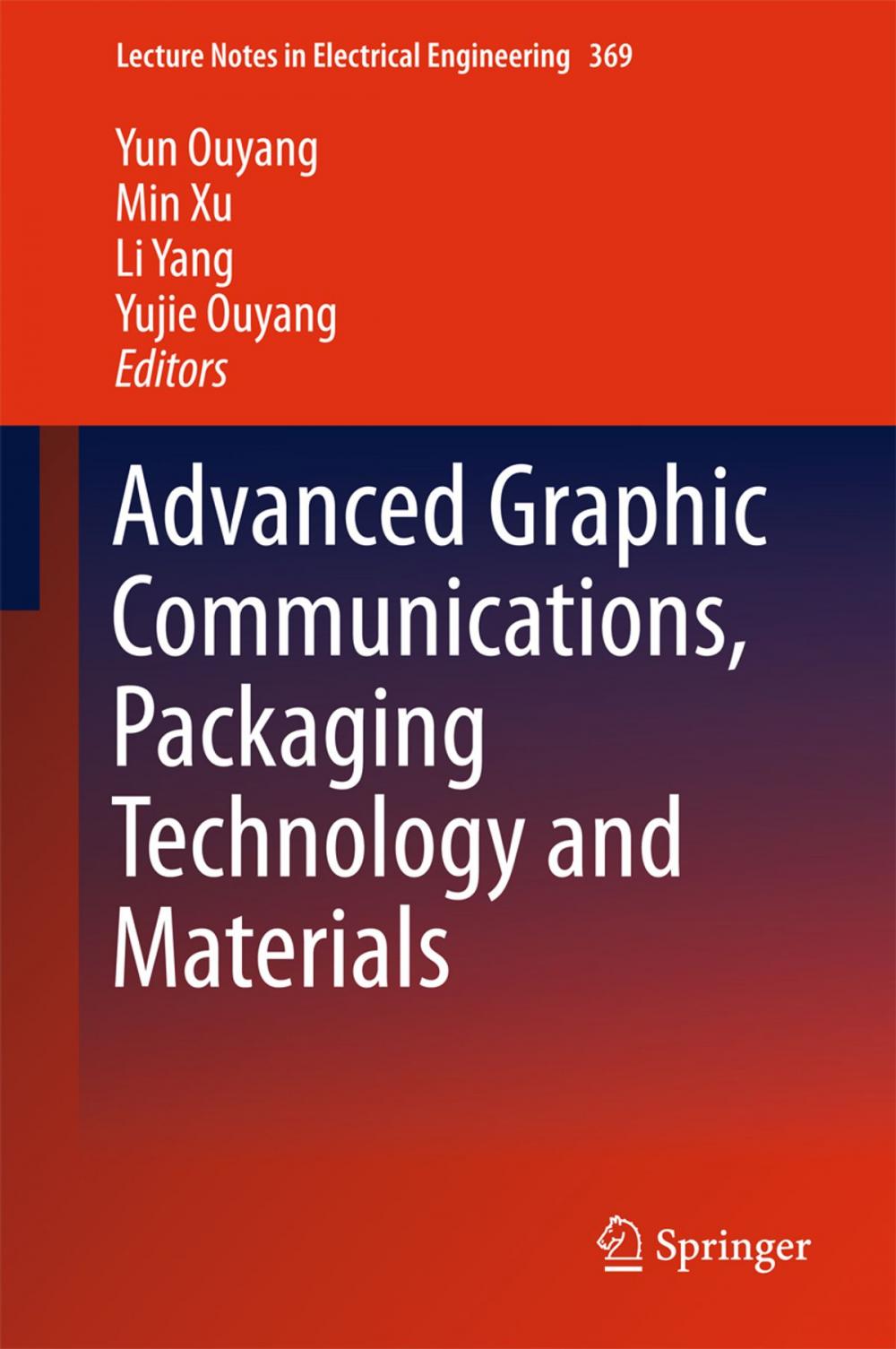 Big bigCover of Advanced Graphic Communications, Packaging Technology and Materials