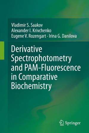 Cover of the book Derivative Spectrophotometry and PAM-Fluorescence in Comparative Biochemistry by Patrik Eklund, Javier Gutiérrez García, Ulrich Höhle, Jari Kortelainen
