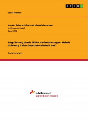 Cover of the book Regulierung durch EIOPA Verlautbarungen. Hebelt Solvency II den Gesetzesvorbehalt aus? by Sandra Kappelhoff
