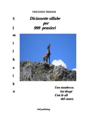 Book cover of Diciassette sillabe per 999 pensieri