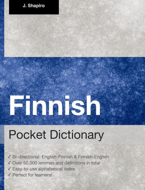 Cover of the book Finnish Pocket Dictionary by John Shapiro, Fluo!