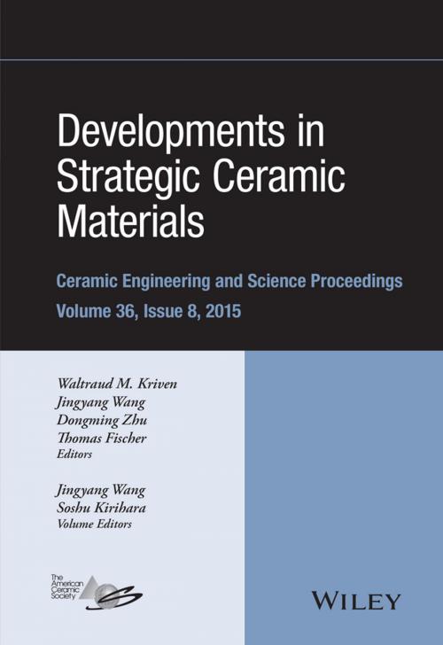 Cover of the book Developments in Strategic Ceramic Materials by Soshu Kirihara, Wiley