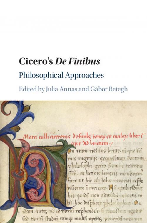 Cover of the book Cicero's De Finibus by , Cambridge University Press