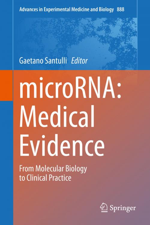 Cover of the book microRNA: Medical Evidence by , Springer International Publishing