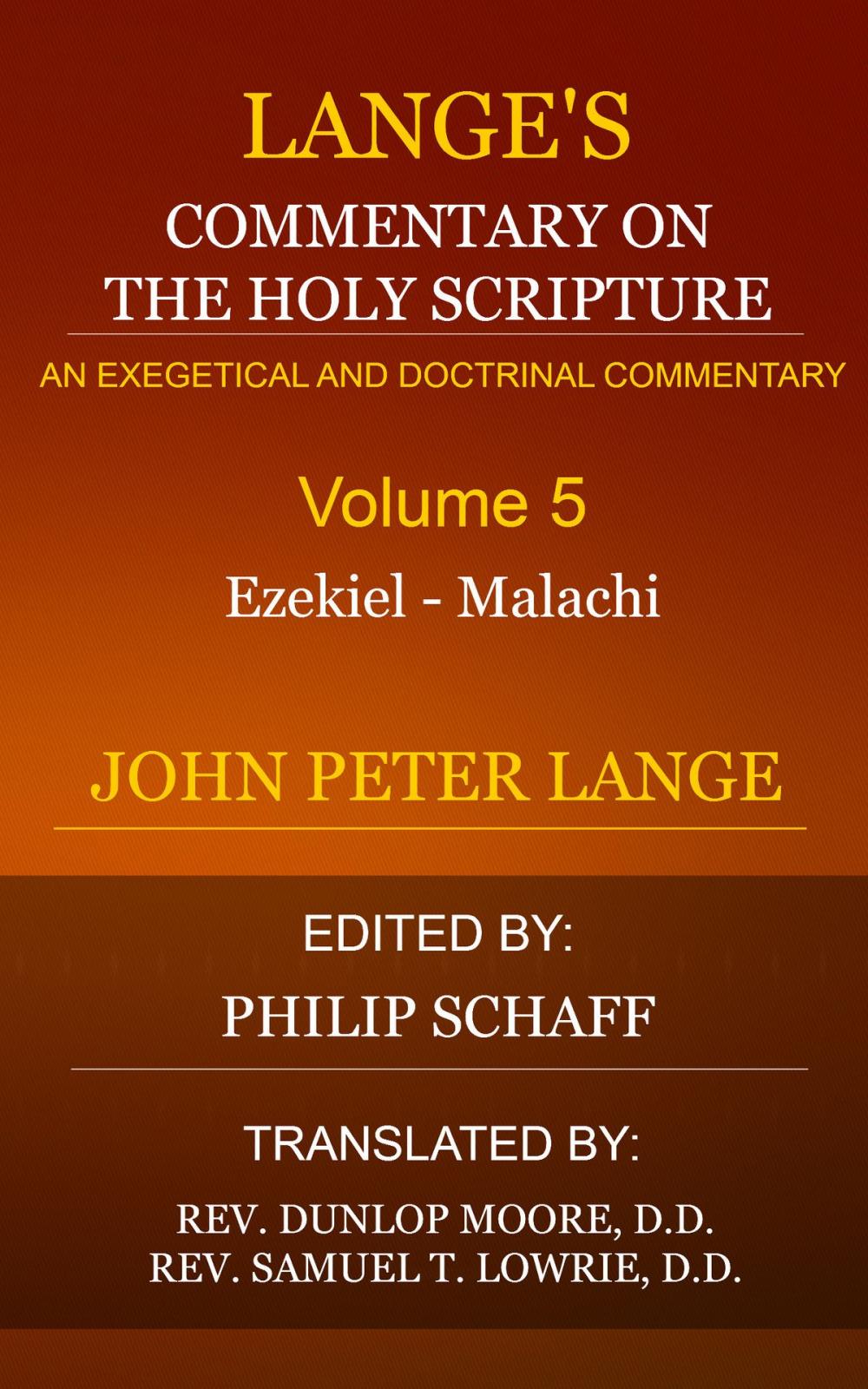 Big bigCover of Lange's Commentary on the Holy Scripture, Volume 5