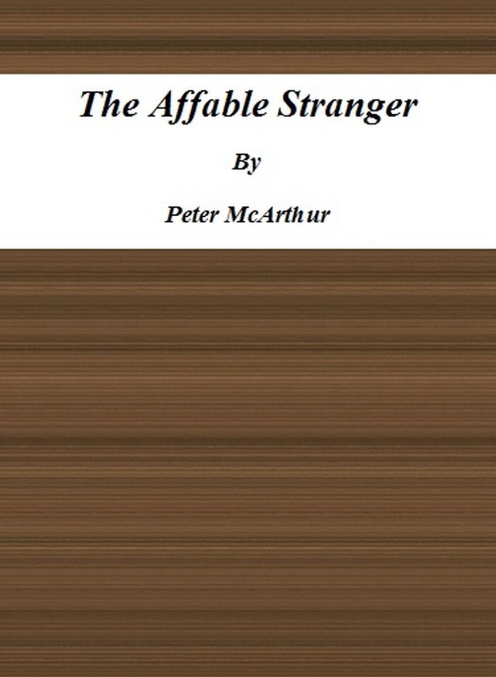 Big bigCover of The Affable Stranger