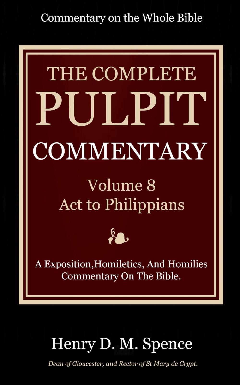 Big bigCover of The Pulpit Commentary, Volume 8