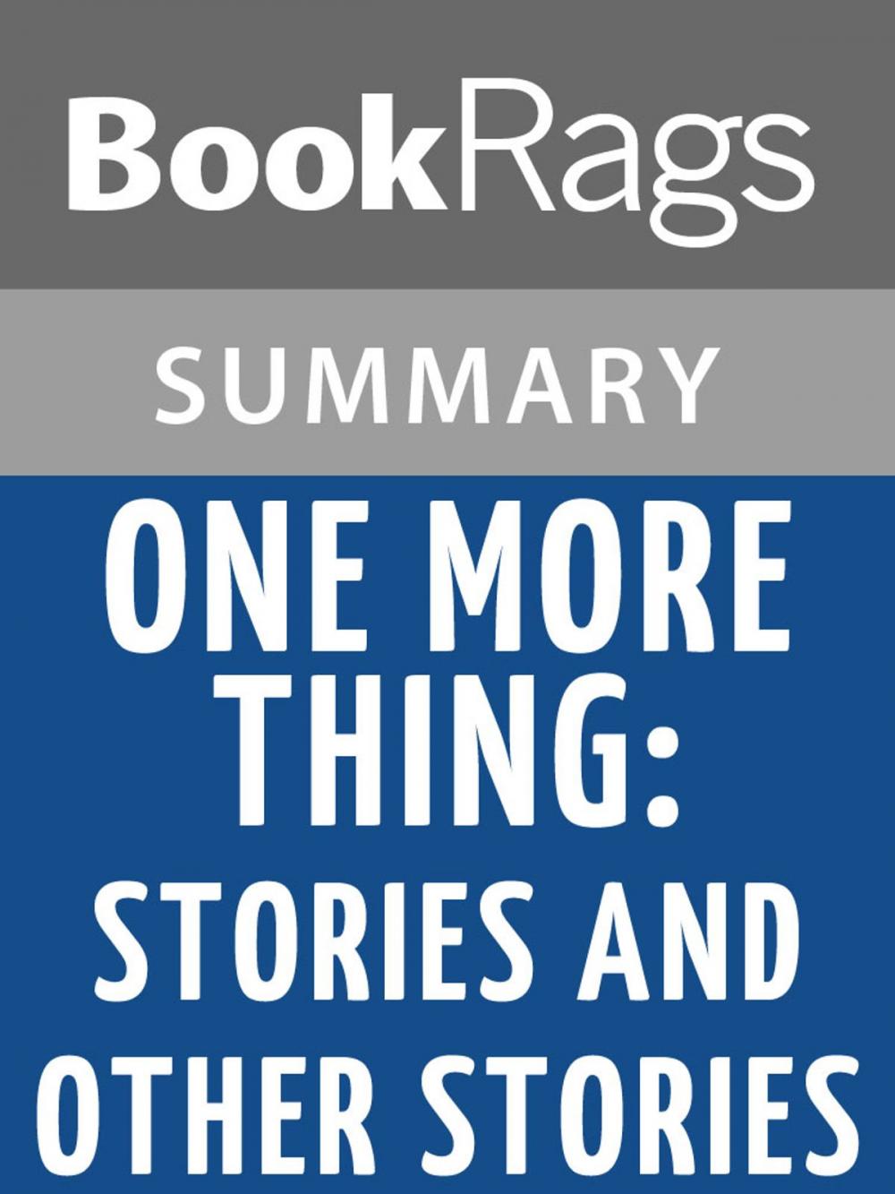 Big bigCover of One More Thing by B. J. Novak l Summary & Study Guide