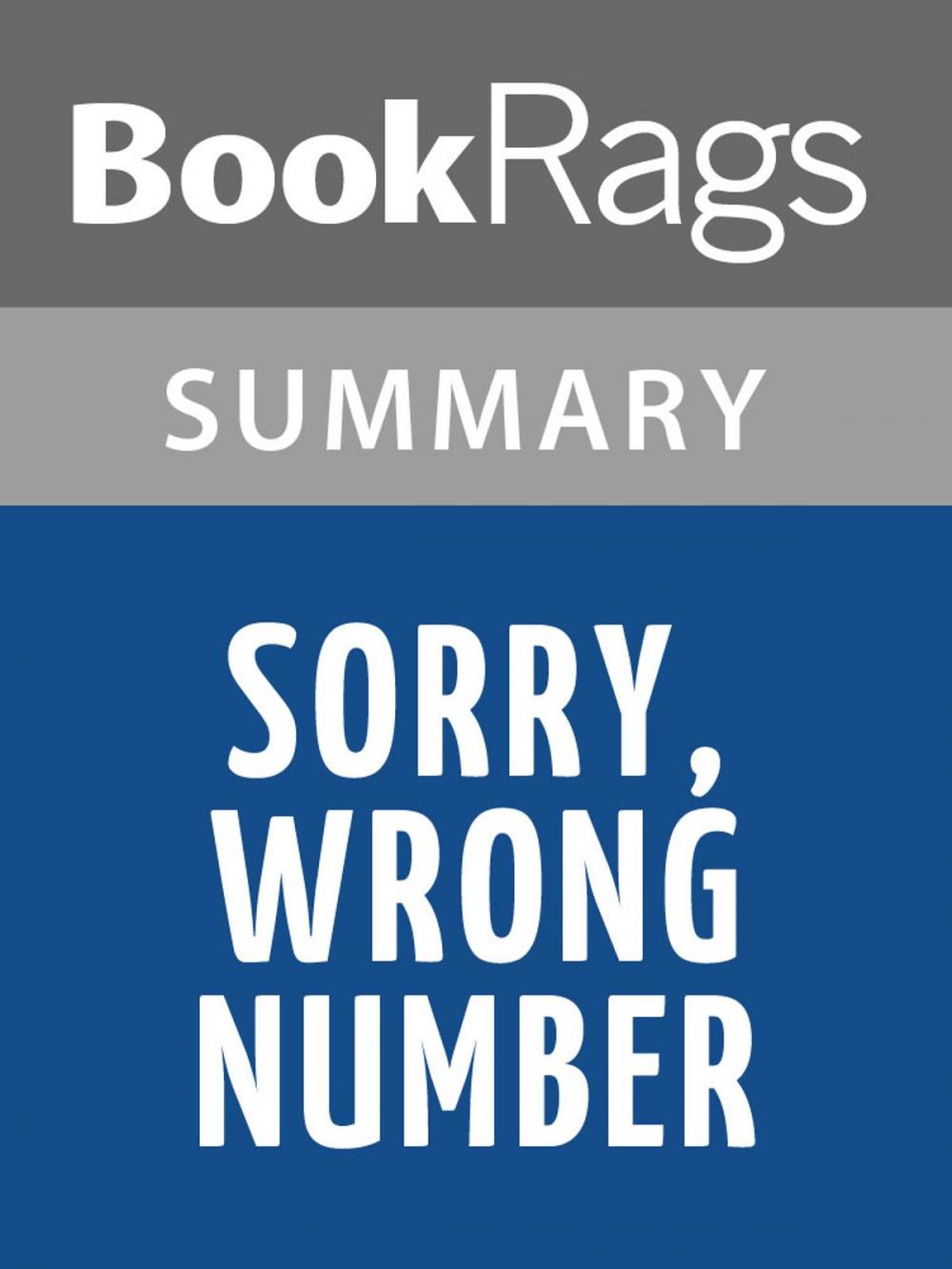 Big bigCover of Sorry, Wrong Number by Lucille Fletcher l Summary & Study Guide