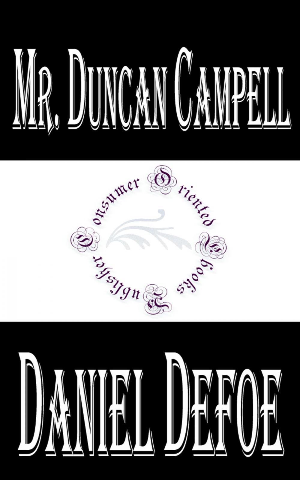 Big bigCover of History of the Life and Adventures of Mr. Duncan Campell (Annotated)