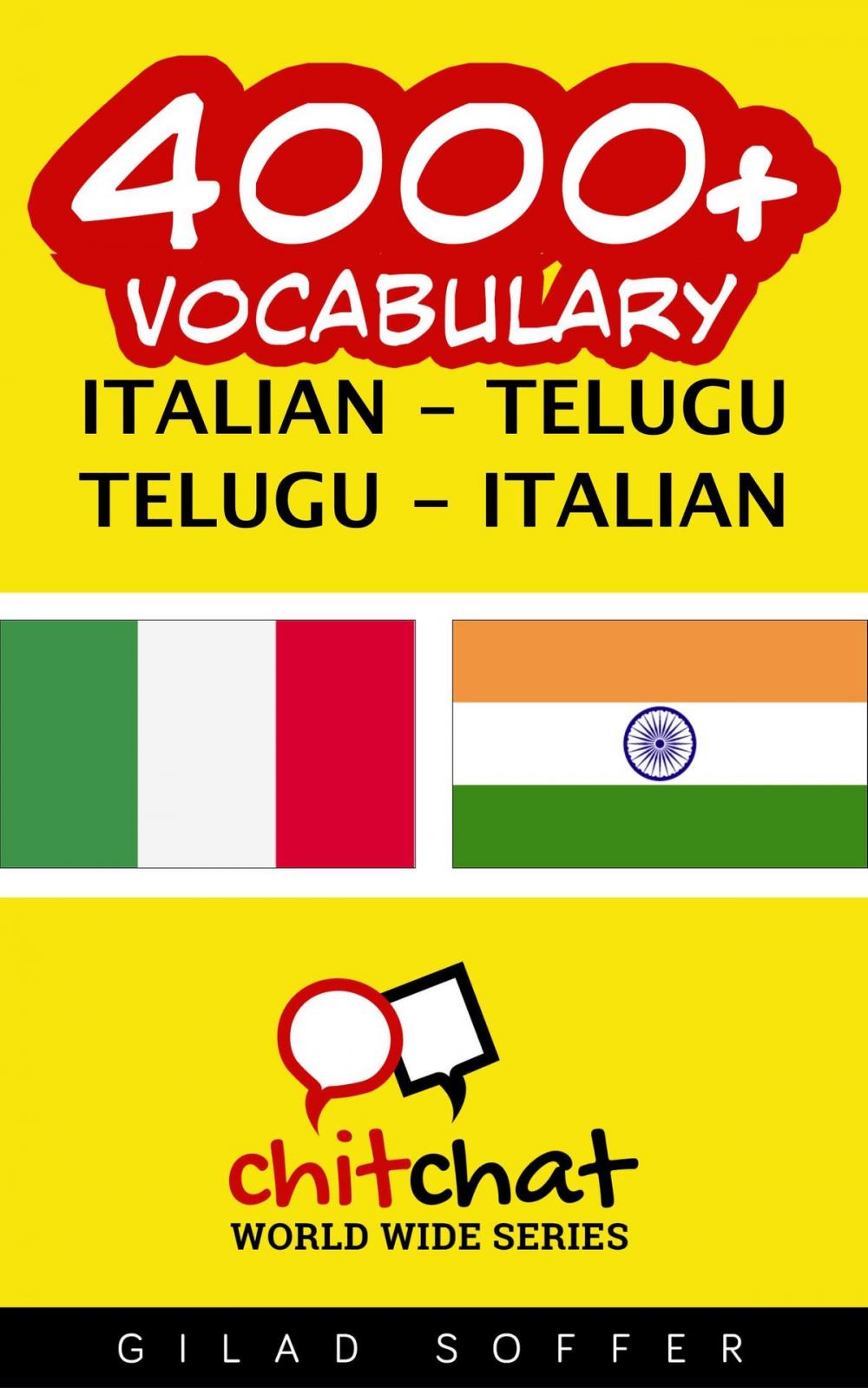 Big bigCover of 4000+ Vocabulary Italian - Telugu