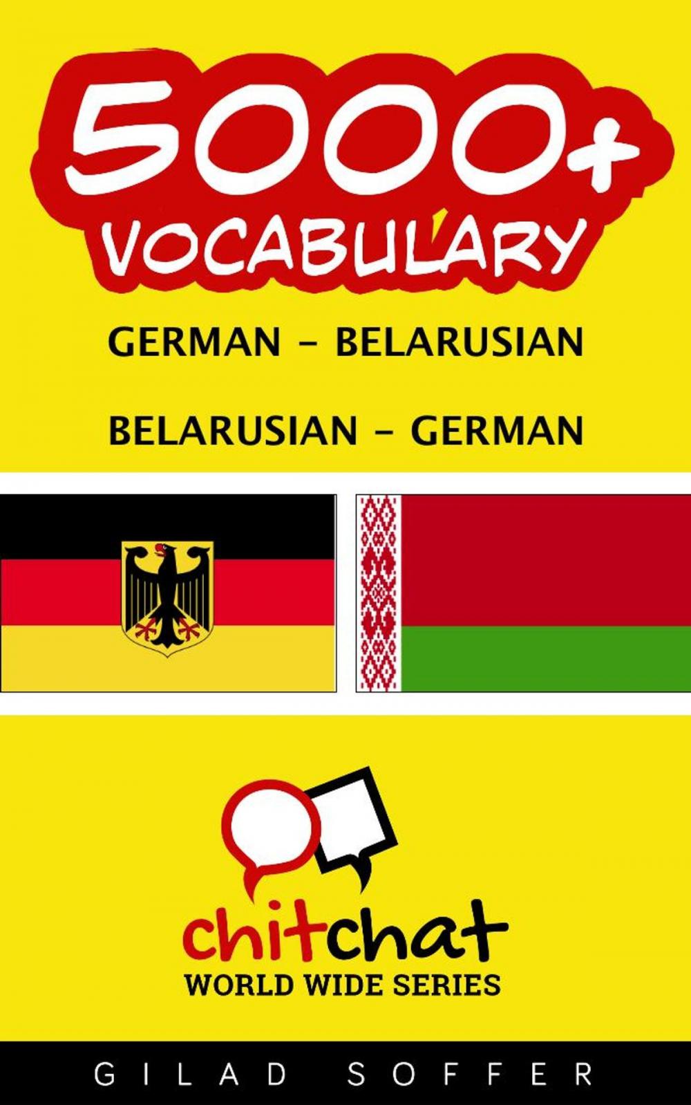 Big bigCover of 5000+ Vocabulary German - Belarusian