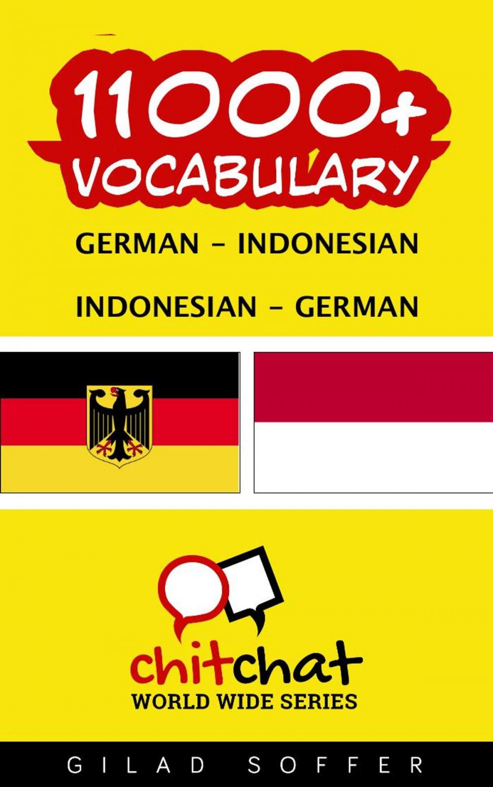 Big bigCover of 11000+ Vocabulary German - Indonesian