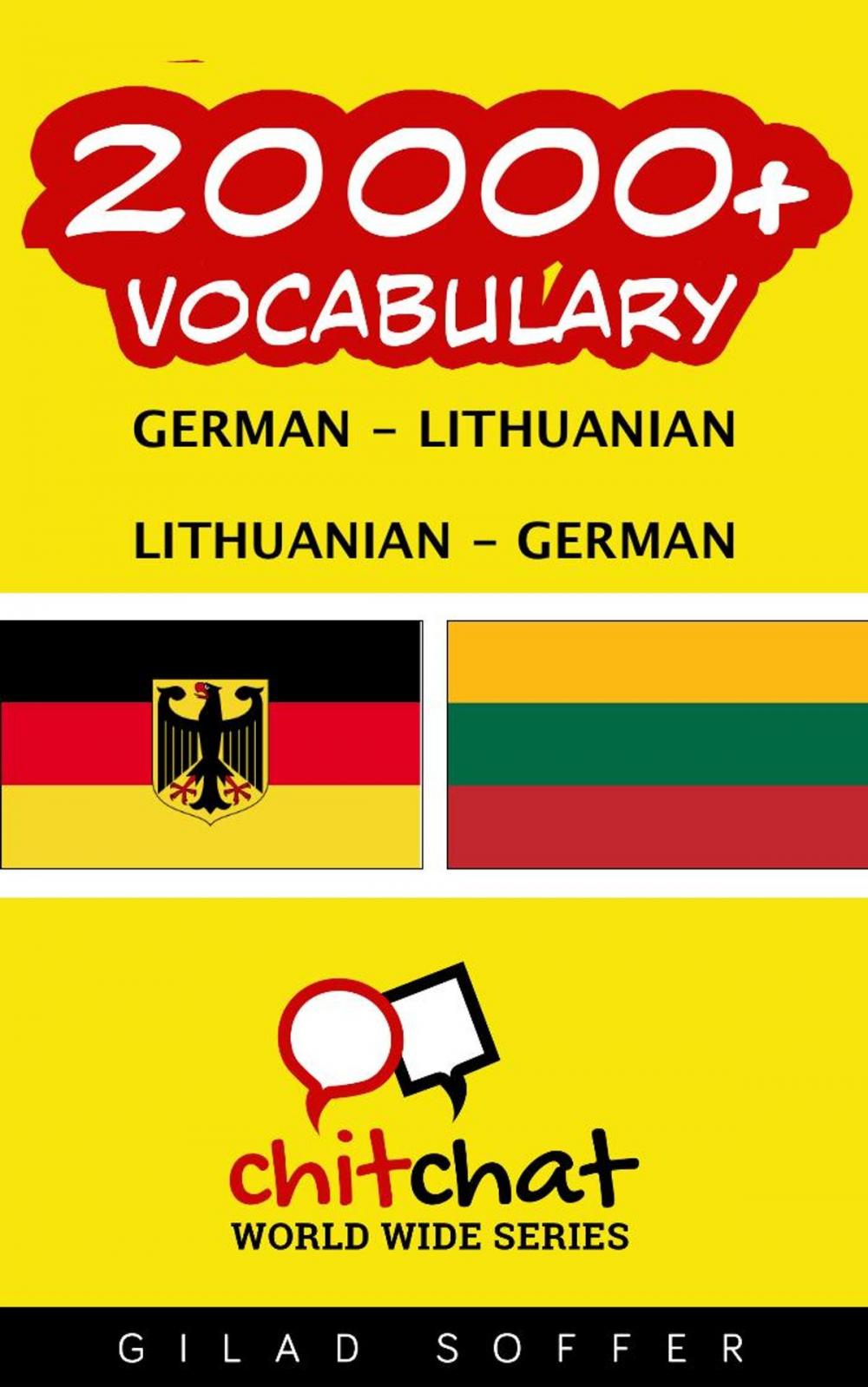 Big bigCover of 20000+ Vocabulary German - Lithuanian