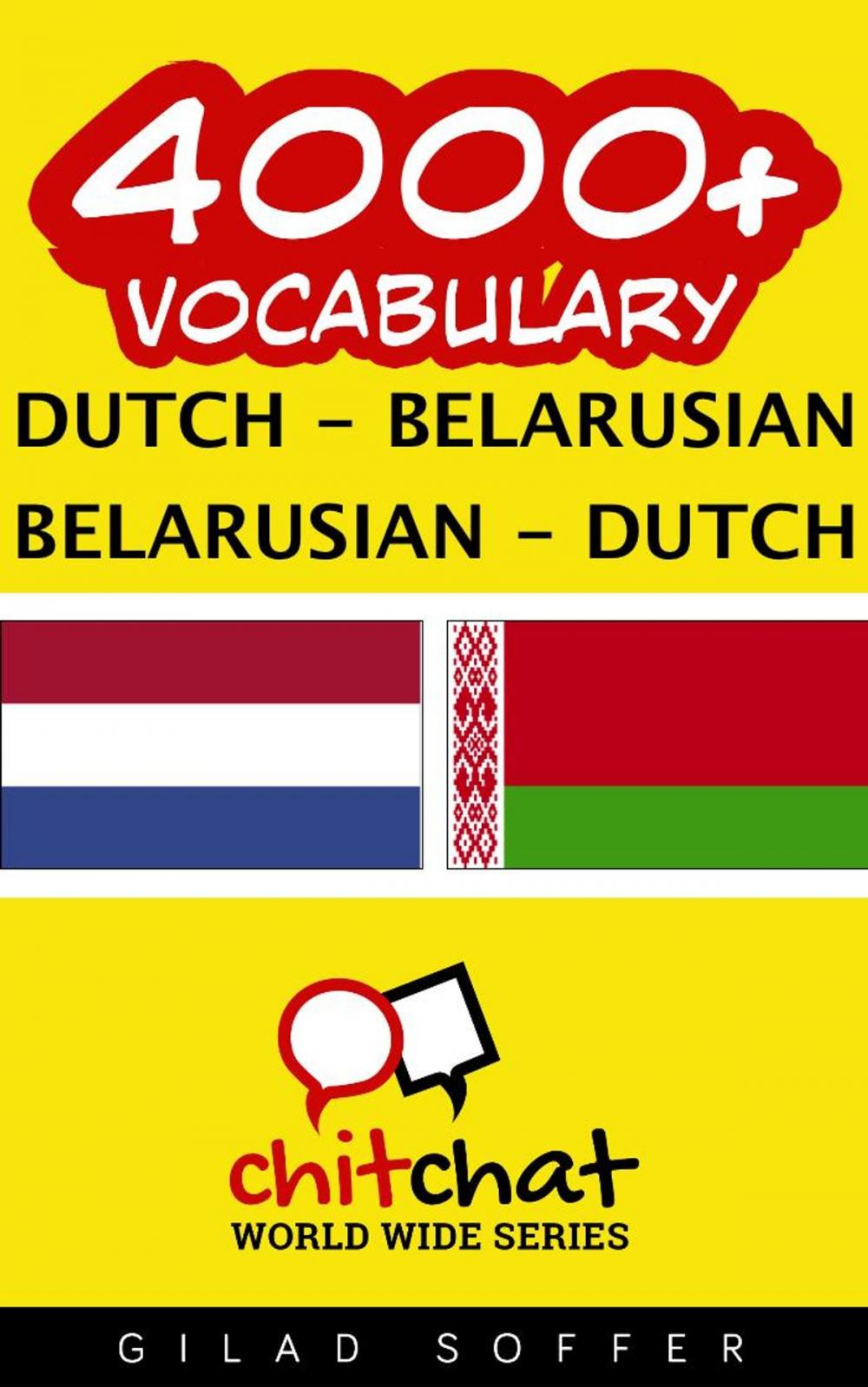 Big bigCover of 4000+ Vocabulary Dutch - Belarusian