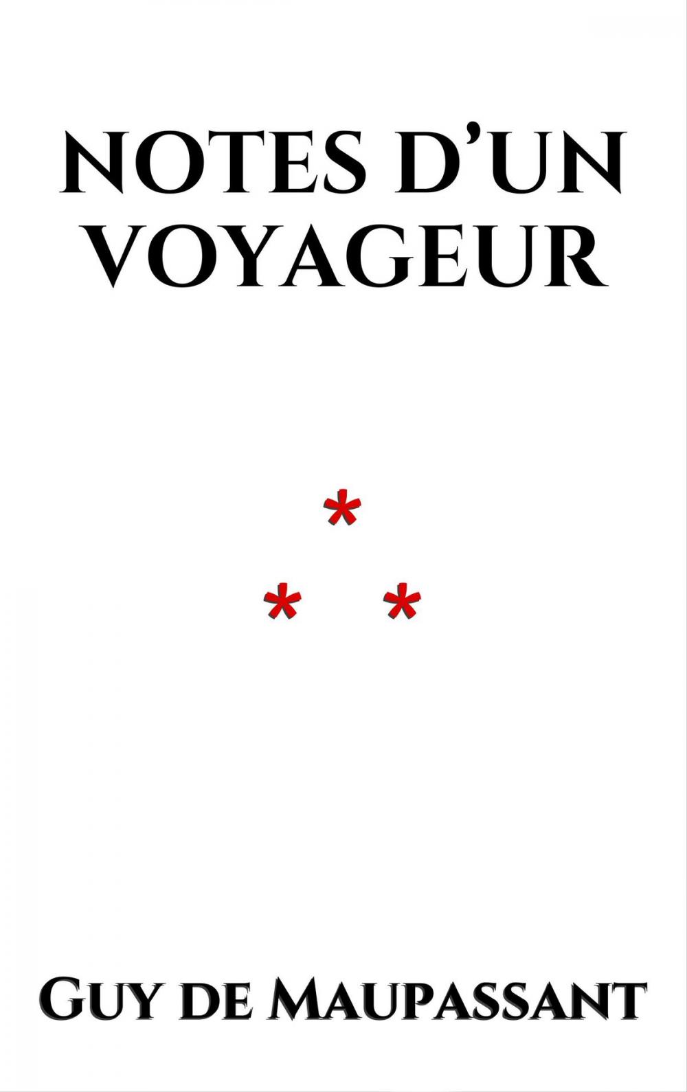 Big bigCover of Notes d’un voyageur