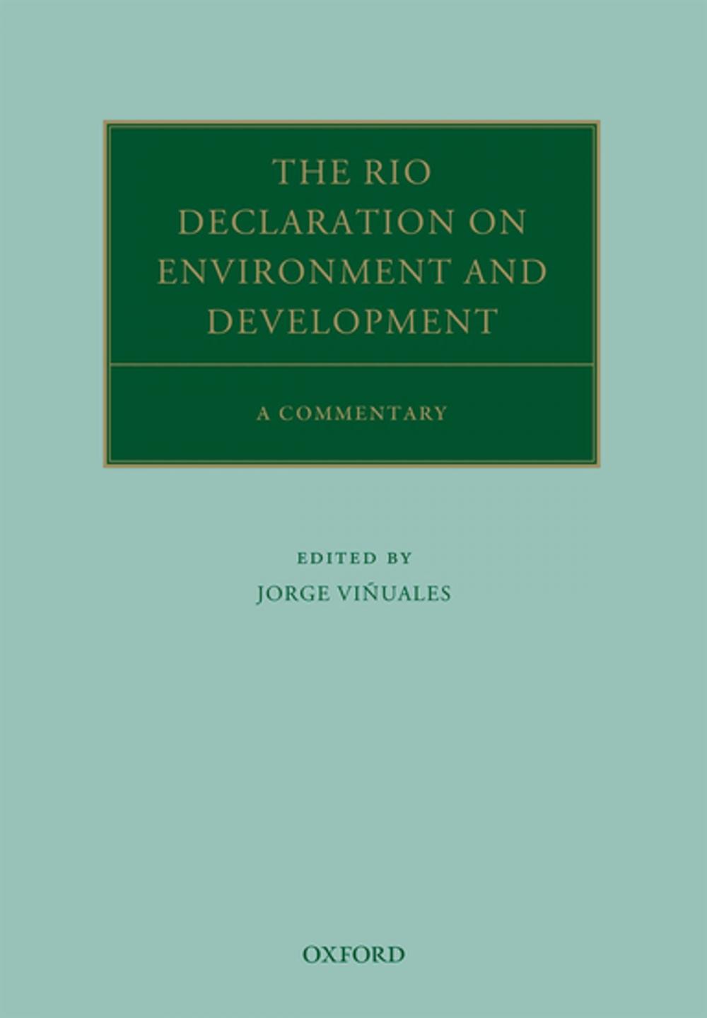 Big bigCover of The Rio Declaration on Environment and Development