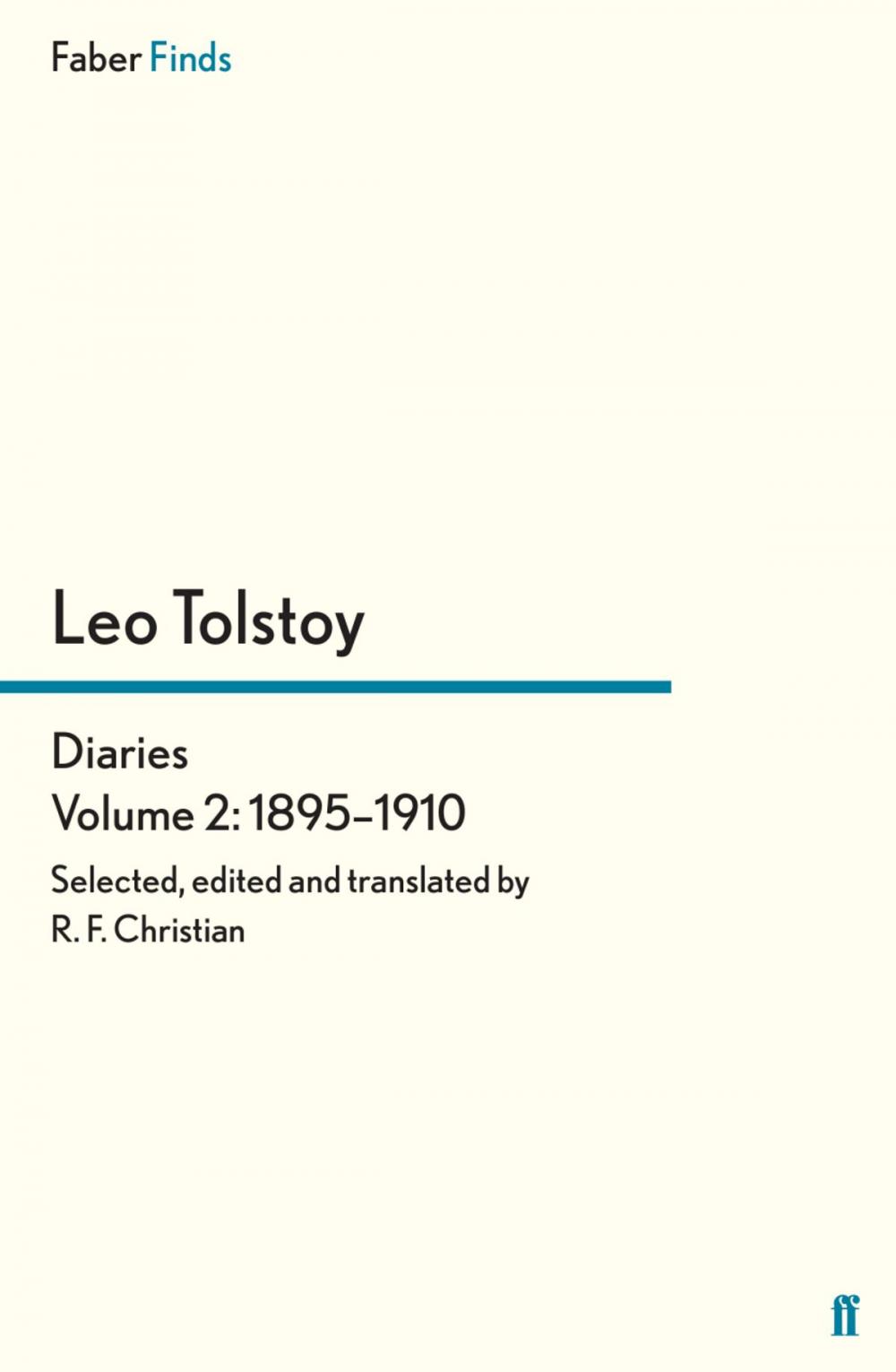 Big bigCover of Tolstoy's Diaries Volume 2: 1895-1910