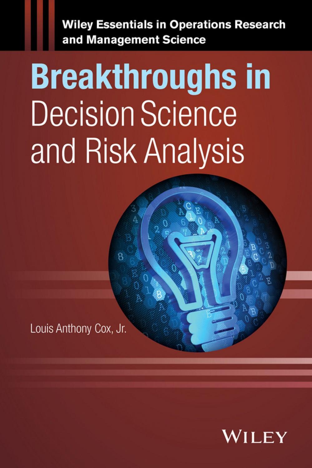 Big bigCover of Breakthroughs in Decision Science and Risk Analysis