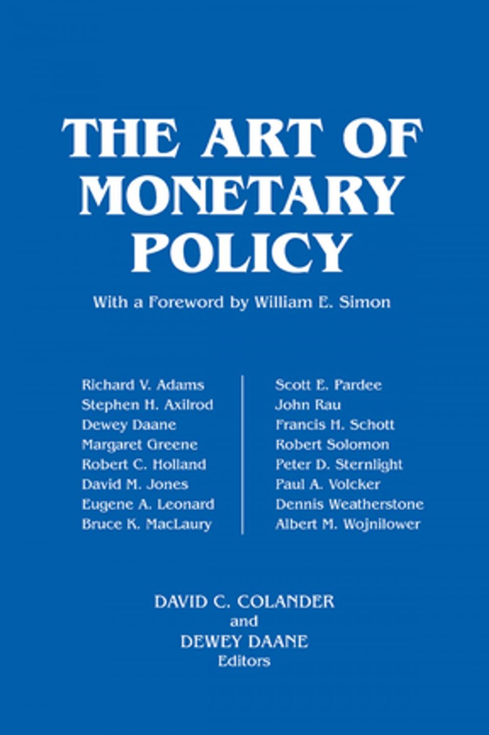 Big bigCover of The Art of Monetary Policy