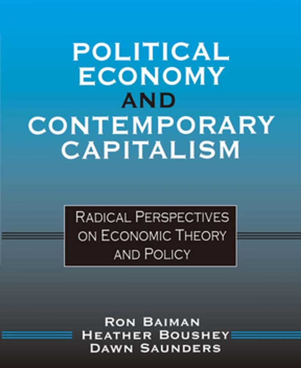 Big bigCover of Political Economy and Contemporary Capitalism