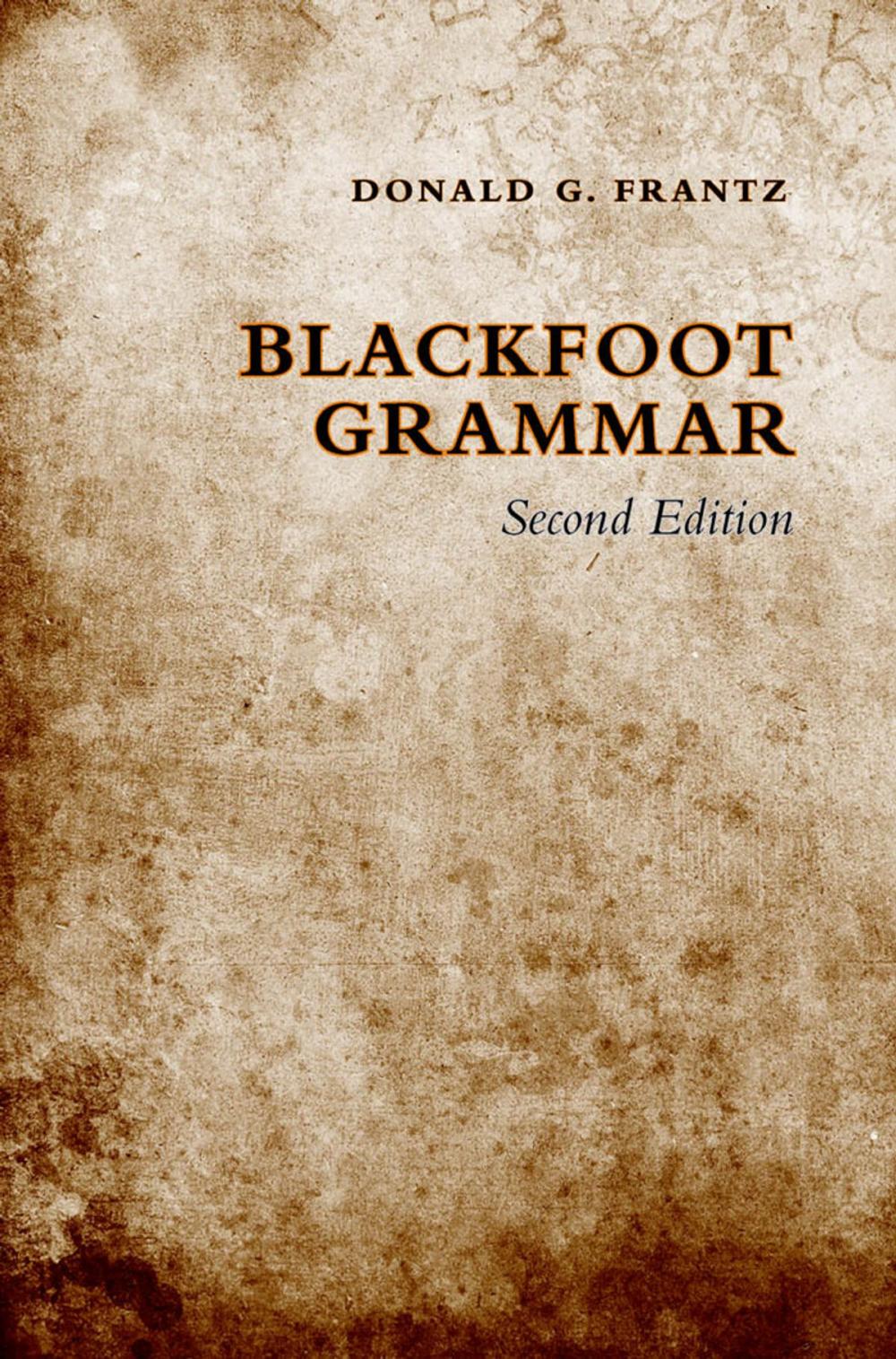 Big bigCover of Blackfoot Grammar