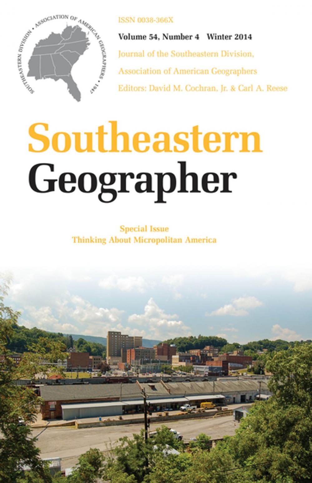 Big bigCover of Southeastern Geographer