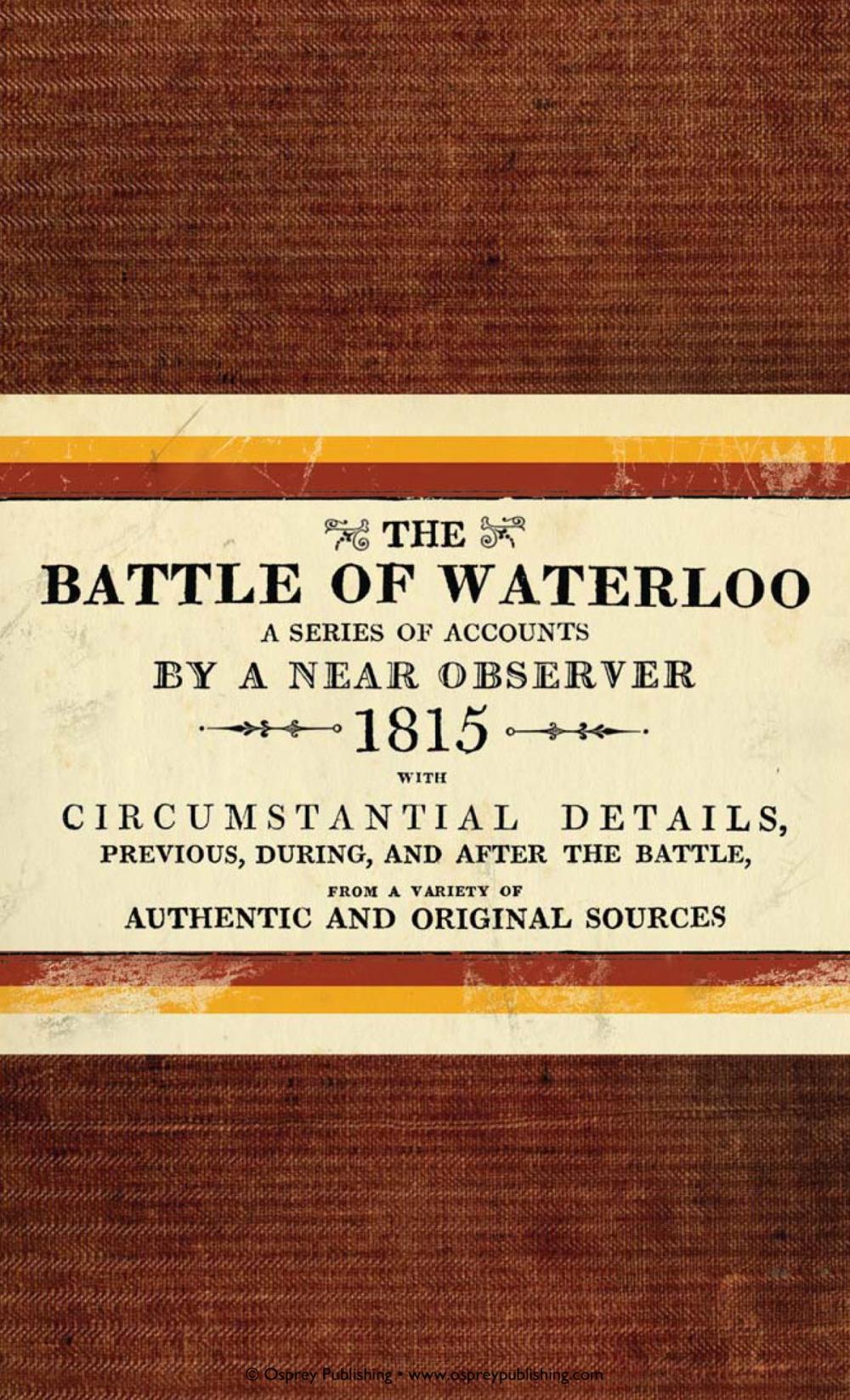 Big bigCover of The Battle of Waterloo