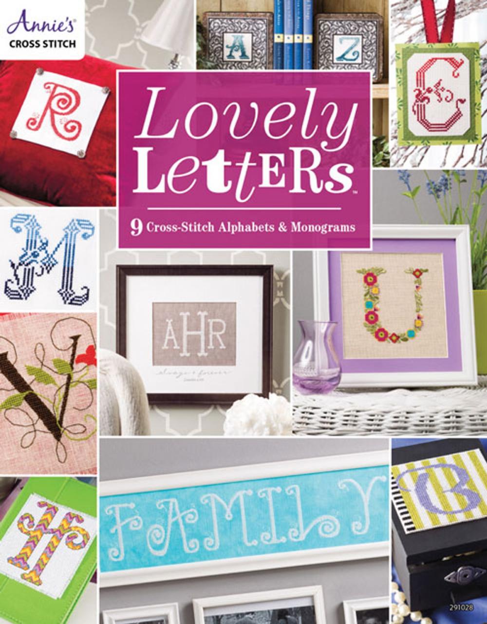 Big bigCover of Lovely Letters: 9 Cross-Stitch Alphabets & Monograms