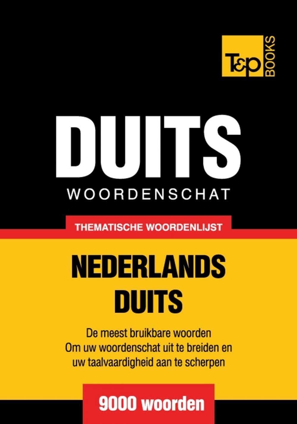 Big bigCover of Thematische woordenschat Nederlands-Duits - 9000 woorden