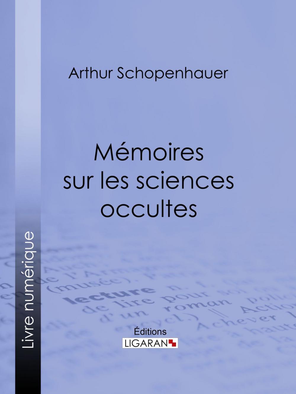 Big bigCover of Mémoires sur les sciences occultes