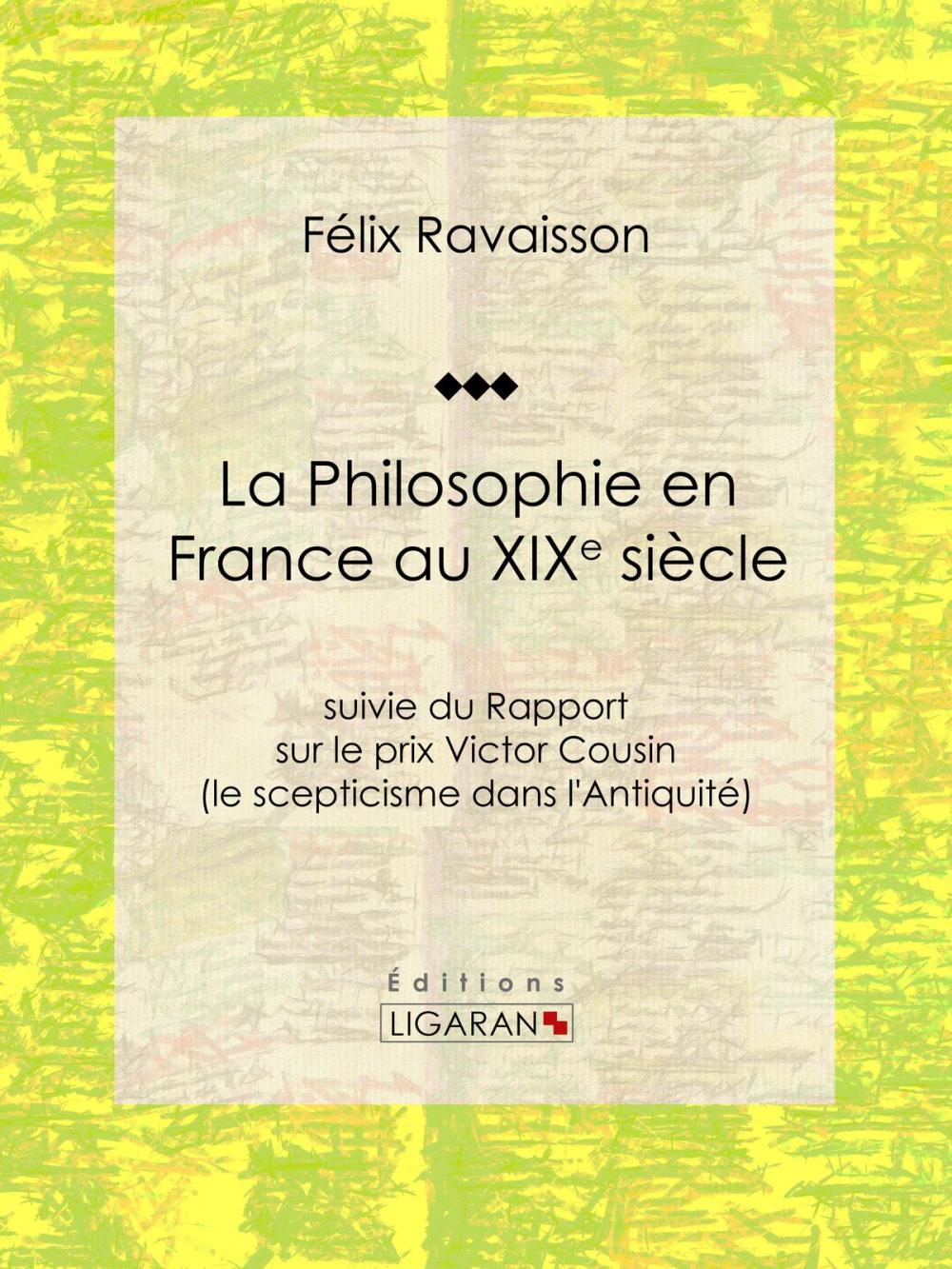 Big bigCover of La Philosophie en France au XIXe siècle