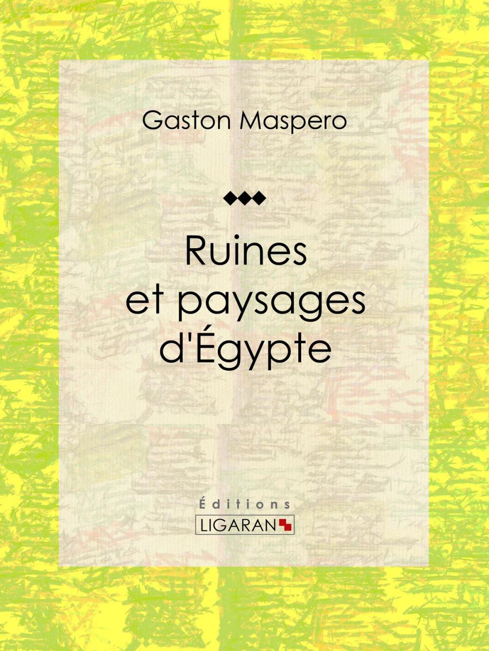 Big bigCover of Ruines et paysages d'Égypte