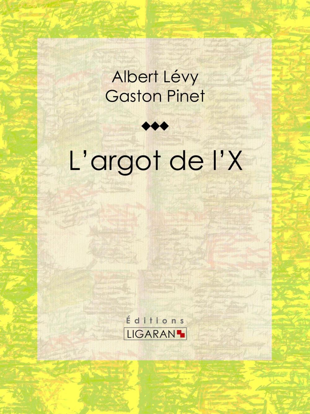 Big bigCover of L'argot de l'X