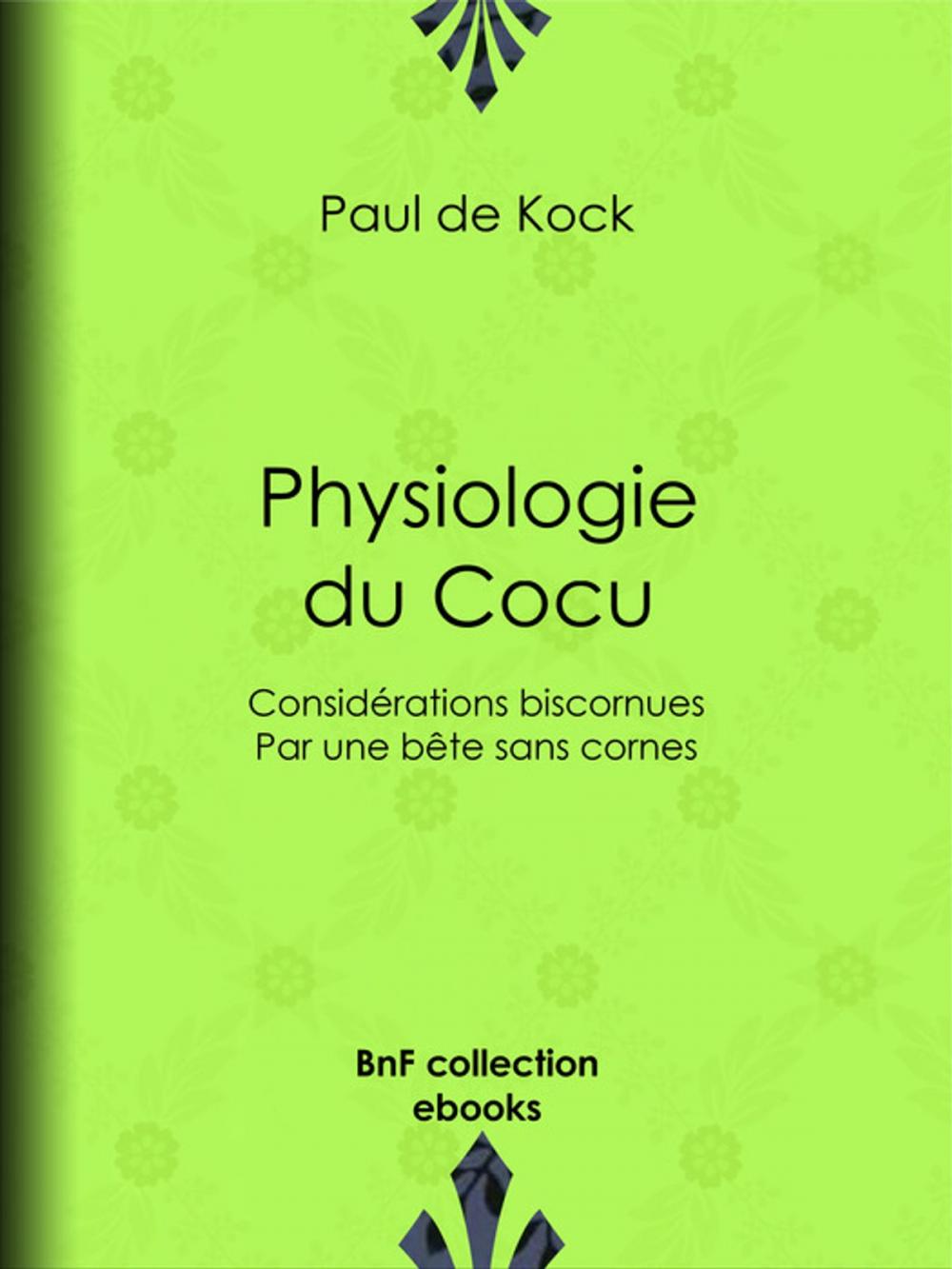 Big bigCover of Physiologie du Cocu