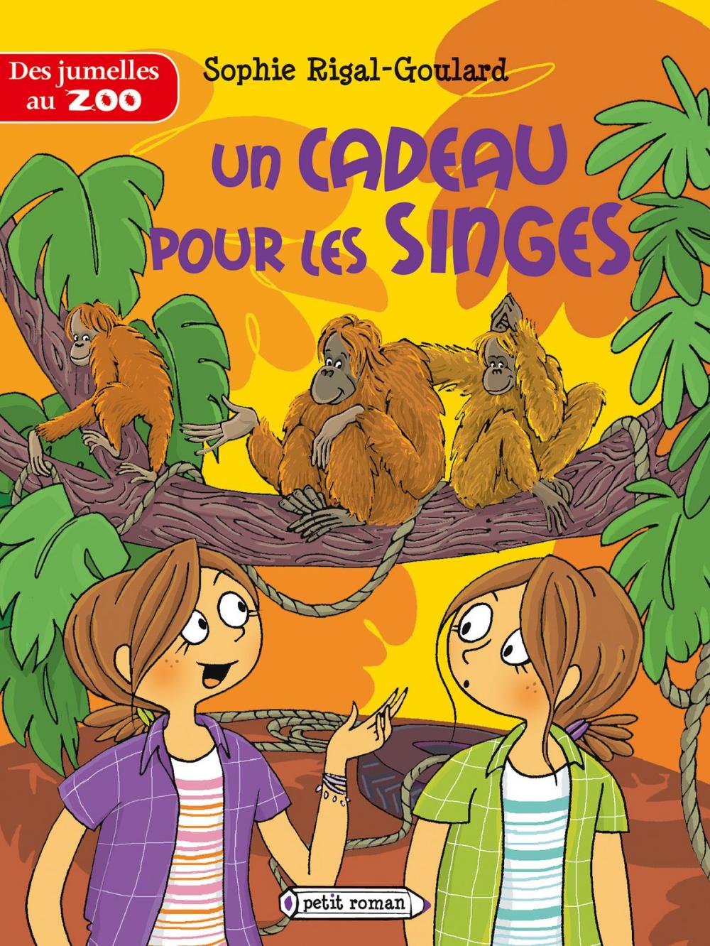 Big bigCover of Les jumelles au zoo : Un cadeau pour les singes