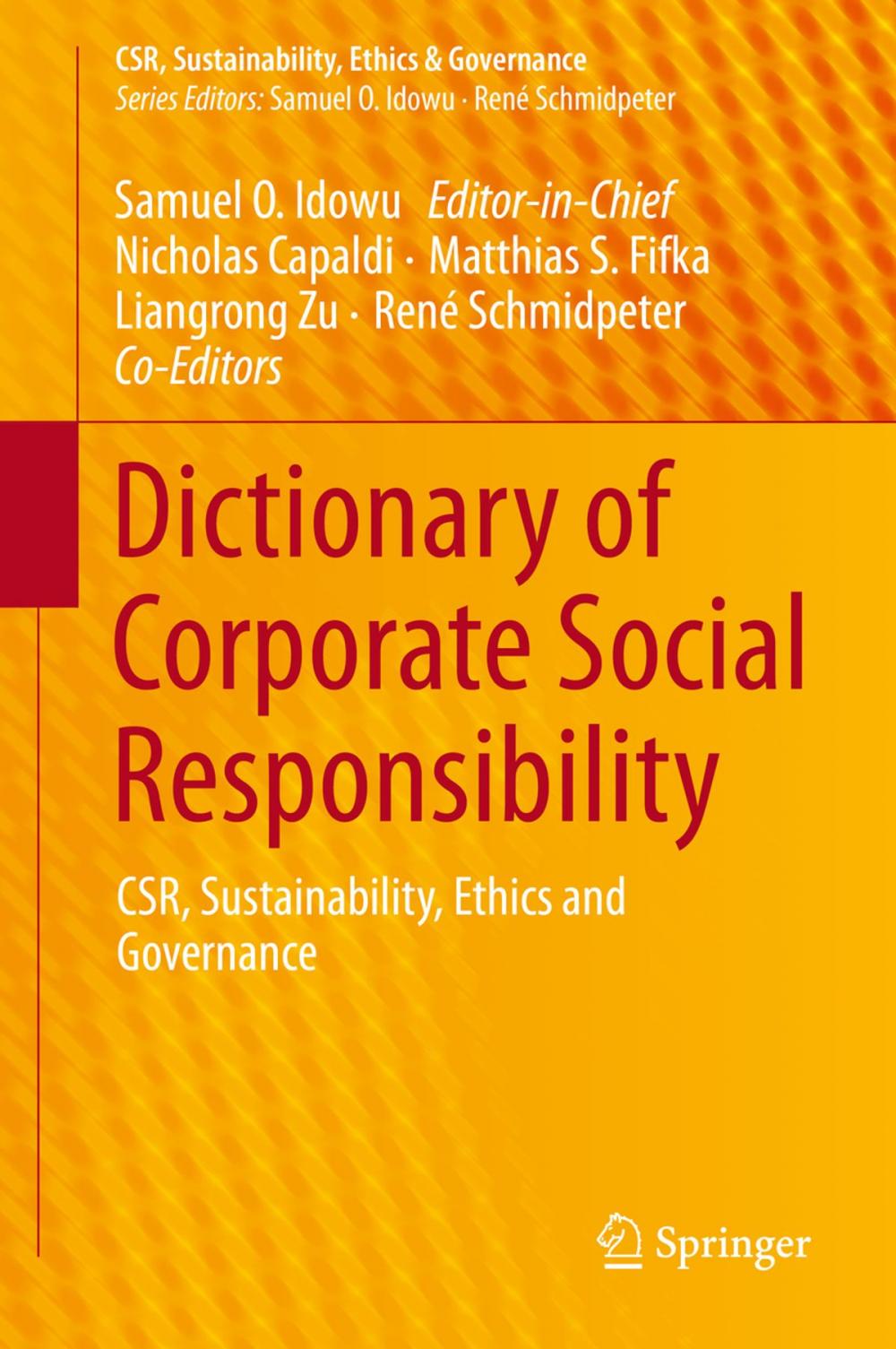 Big bigCover of Dictionary of Corporate Social Responsibility