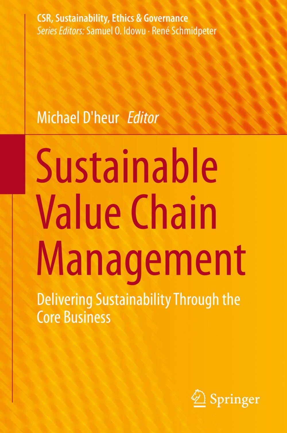 Big bigCover of Sustainable Value Chain Management