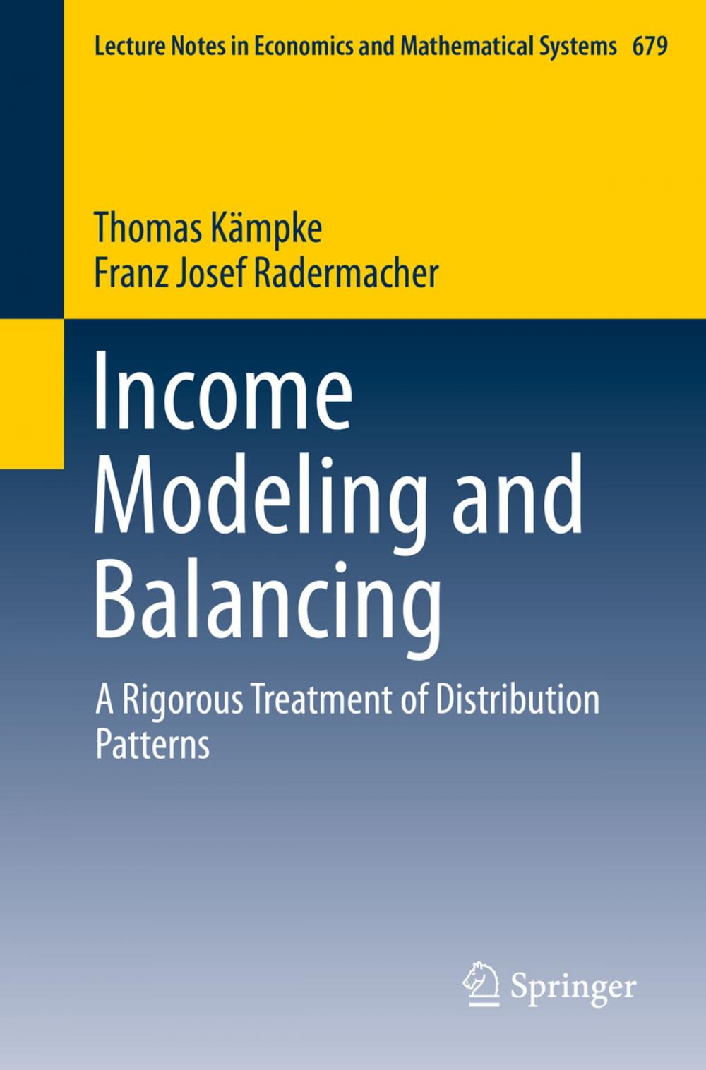 Big bigCover of Income Modeling and Balancing