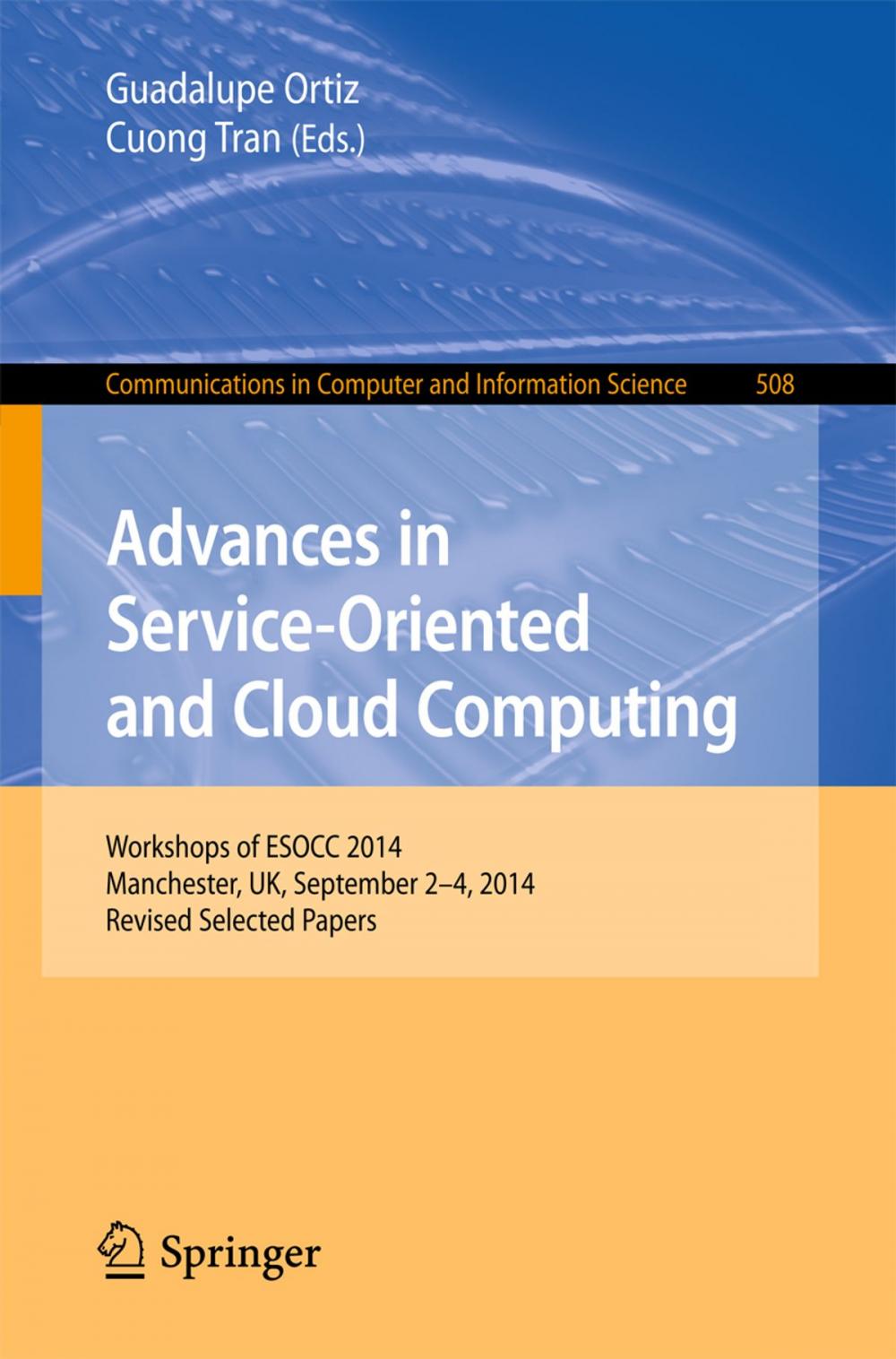 Big bigCover of Advances in Service-Oriented and Cloud Computing