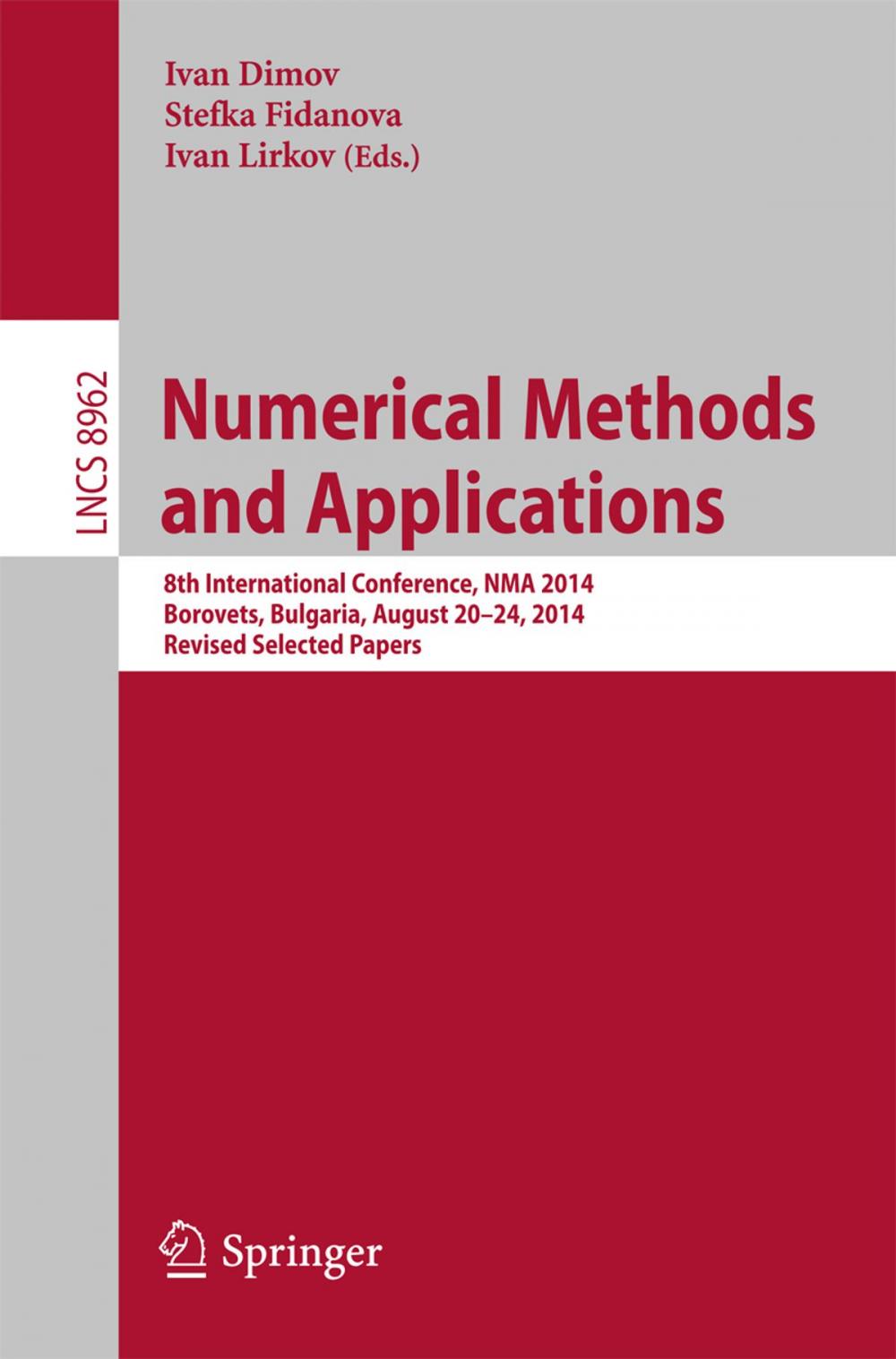 Big bigCover of Numerical Methods and Applications